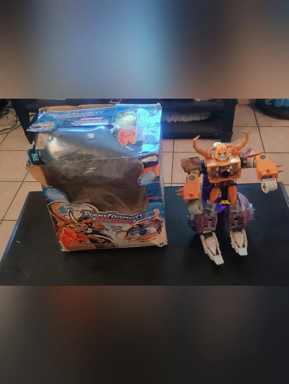 Orange and Purple Transformer Armada Unicorn Robot Action Toy - Read Description